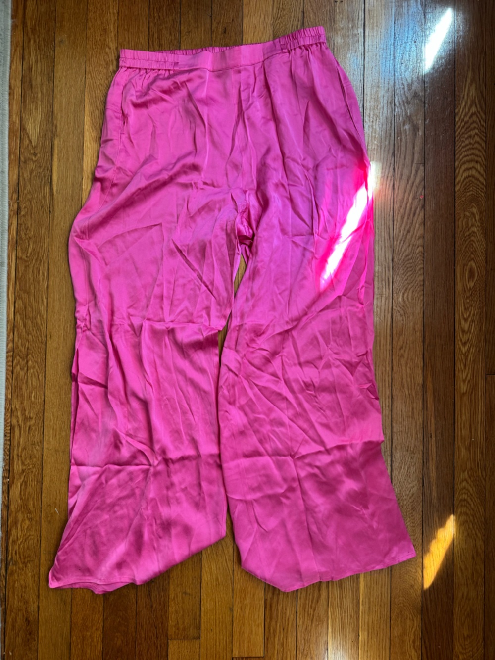 Lunya washable silk cami pant set in pink size L - Picture 5 of 6